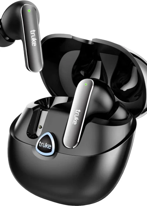 truke Buds F1 Ultra with 60 Hours Playtime, Spatial Audio, 13mm Drivers, Multi-modes Bluetooth Headset (Black, True Wireless)