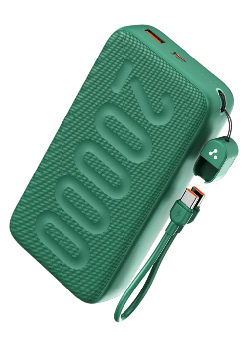 Ambrane 20000 mAh 22.5 W Compact Pocket Size Power Bank (Green, Lithium Polymer, for Mobile, Smartwatch, Earbuds, Tablet)